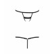 Трусики-стрепы Passion Exclusive SHELLY THONG XXL/XXXL, black