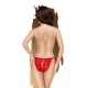 Трусики-слипы Penthouse Too Hot To Be Real M/L Red, кружево, регулируемая посадка