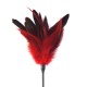 Щекоталка с пером петуха Art of Sex – Feather Paddle, красная