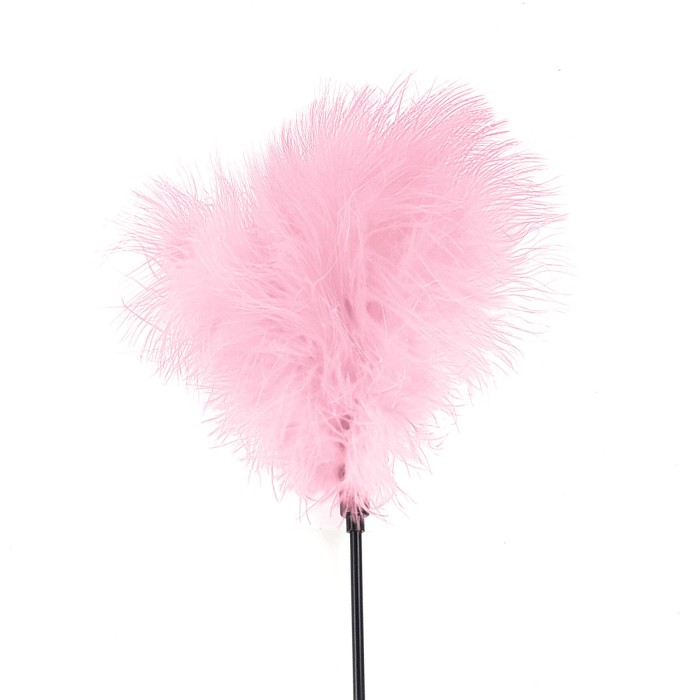Щекоталка с пером индюка Art of Sex – Feather Paddle, розовая