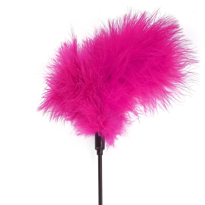 Щекоталка с пером индюка Art of Sex – Feather Paddle, темно-розовая