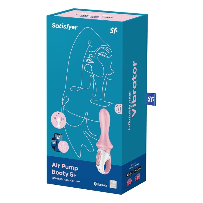 Анальний смарт-вібратор Satisfyer Air Pump Booty 5+, надувається