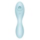 Вакуумный смарт-стимулятор с вибрацией Satisfyer Curvy Trinity 5 (Blue), управление со смартфона
