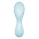 Вакуумный смарт-стимулятор с вибрацией Satisfyer Curvy Trinity 5 (Blue), управление со смартфона