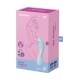 Вакуумный смарт-стимулятор с вибрацией Satisfyer Curvy Trinity 5 (Blue), управление со смартфона