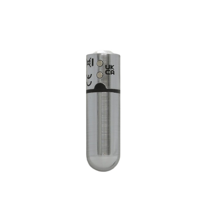 Вибропуля PowerBullet First-Class Bullet 2.5″ with Key Chain Pouch, Silver, 9 режимов вибрации