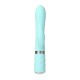 Роскошный кролик с ротацией и вибрацией Pillow Talk Lively, Teal, кристалл Сваровски, тройной отрост