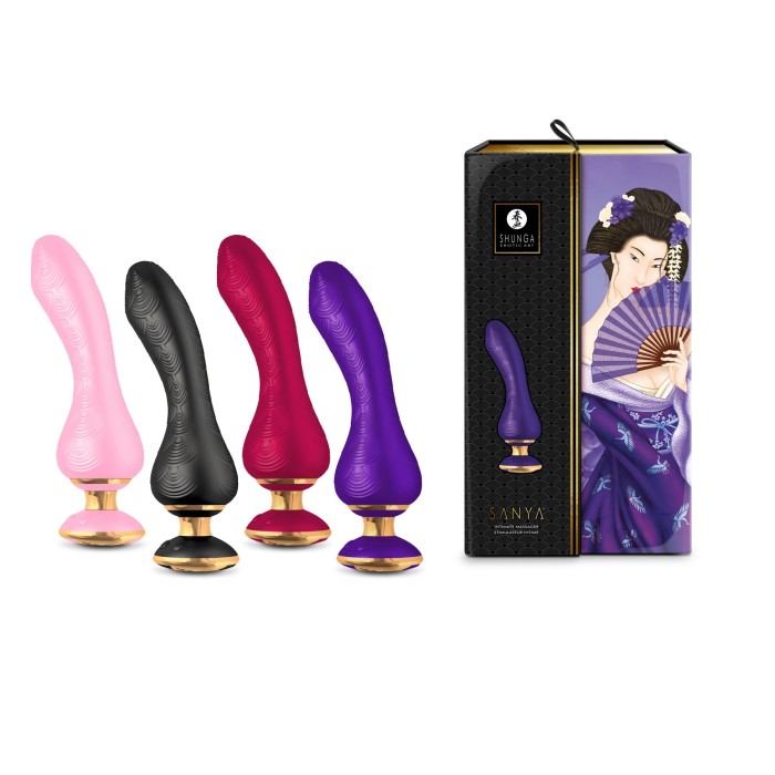 Вибратор для точки G Shunga Sanya Light Pink, гибкий ствол