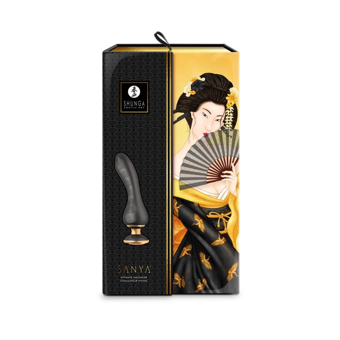 Вибратор для точки G Shunga Sanya Black, гибкий ствол