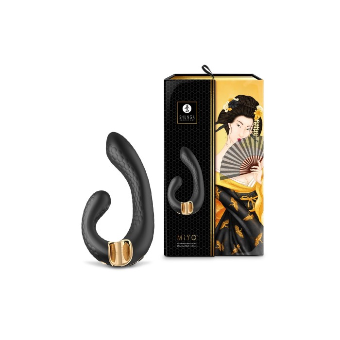 Вибратор-кролик Shunga Miyo Black