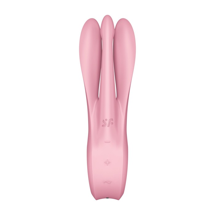 Кліторальний вібратор Satisfyer Threesome 1 Pink з трьома гнучкими пальчиками