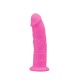 Фалоімітатор SilexD Robby Pink (MODEL 2 size 6in) Glow in the dark, двошаровий, силікон+Silexpan, діаметр 3,5см
