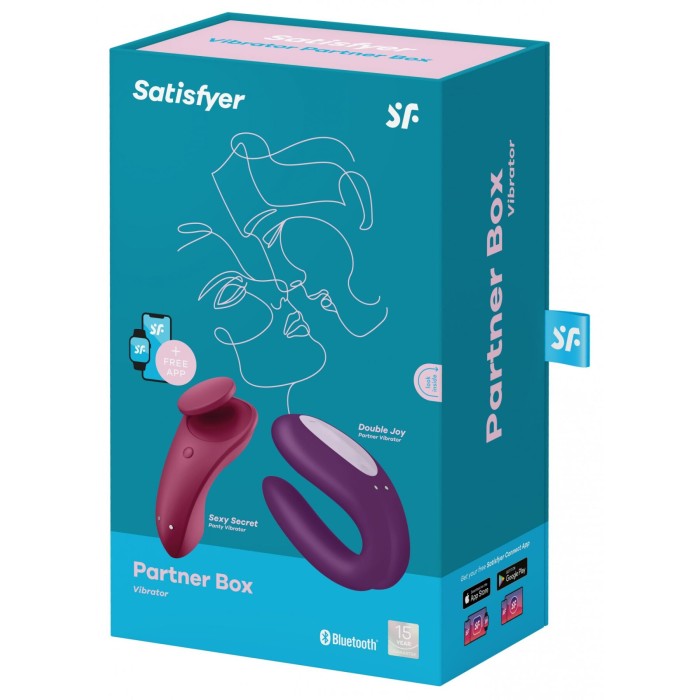 Набор Satisfyer Partner Box 1 (вибратор для пар Double Joy + вибратор в трусики Sexy Secret)