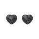 Накладки-сердечки на соски со стразами Obsessive A750 nipple covers, черные