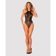 Бодистокинг с крупными ячейками и открытой спиной Obsessive B119 teddy S/M/L, халтер