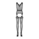 Бодистокинг Obsessive Bodystocking F217 XL/XXL, элегантный силуэтный рисунок, имитация чулок
