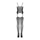 Бодистокинг Obsessive Bodystocking G314 S/M/L, имитация корсета и корсетной шнуровки