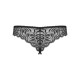 Кружевные танга с доступом Obsessive Contica crothchles thong S/M, черные