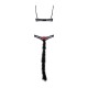 Эротический костюм гепарда Obsessive Gepardina 3 pcs costume L/XL, черный, меховая отделка, монокини