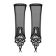 Сетчатые митенки с кружевом Obsessive Luiza mittens One size, черные