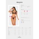 (SALE) Напівпрозорий еротичний комплект Obsessive Obsessivia 2-pcs set black S/M, бюстгальтер та трусики, а