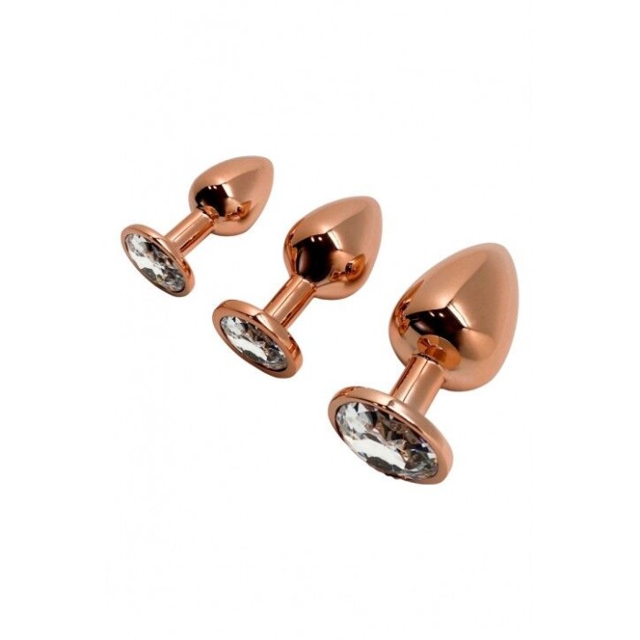 Металлическая анальная пробка Wooomy Tralalo Size S, диаметр 2,8 см, длина 7 см