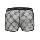 Мужские прозрачные боксеры Passion 032 SHORT JAMES XXL/XXXL Black, сетка