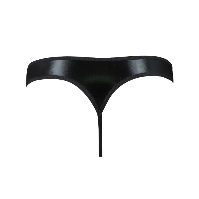 Мужские стринги Passion 033 THONG PAUL XXL/XXXL Black, под латекс
