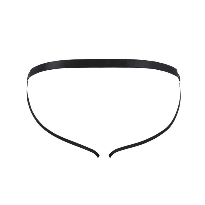 Мужские открытые слипы Passion 034 OPEN LUKE L/XL Black, экокожа