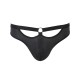 Мужские слипы с вырезами Passion 041 SLIP JOE L/XL Black, экокожа, открытые ягодицы