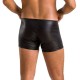 Мужские кожаные боксеры с молниями Passion 049 SHORT MATT XXL/XXXL Black