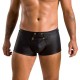 Мужские кожаные боксеры с клапаном Passion 050 SHORT PATRICK L/XL Black