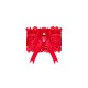 (SALE) Ажурная подвязка Obsessive Amor Cherris garter, red