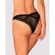 (SALE) Мереживні трусики із заниженою талією Obsessive Estiqua panties XS/S, black