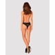 (SALE) Мереживні трусики із заниженою талією Obsessive Estiqua panties XS/S, black