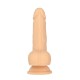 Фалоімітатор-пульсатор Naked Addiction 6.5″ Thrusting Dong With Remote, рухи вперед-назад, пульт ДК