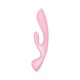 Двусторонний вибратор-кролик Satisfyer Triple Oh Pink, 3 мотора, рукоятка-массажер