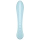 Двосторонній вібратор-кролик Satisfyer Triple Oh Light Blue, 3 мотори, руків’я-масажер