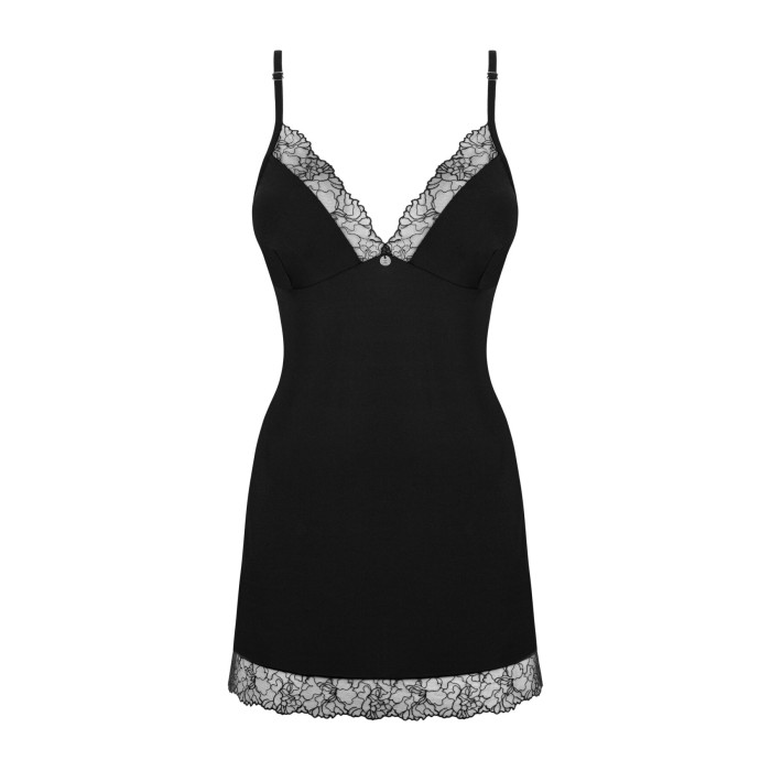 Сорочка и трусики Obsessive Bella Rou chemise & thong M/L