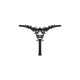 Прозрачные стринги с кружевом Obsessive Celia Noir thong XS/S