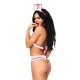 Костюм медсестры Leg Avenue Naughty Nurse, one size, боди и шапочка