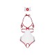 Костюм медсестры Leg Avenue Naughty Nurse, one size, боди и шапочка