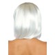 Светящийся в темноте парик Leg Avenue Pearl short natural bob wig White, короткий, жемчужный, 33 см