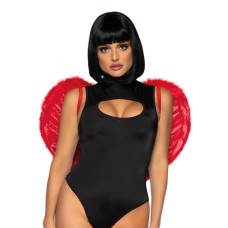 (SALE) Крила дияволиці Leg Avenue devil wings Red, справжнє пір’я