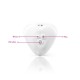 Вибратор для клитора Mystim Heart´s Desire White, 8 режимов, очень мощный