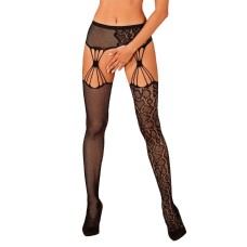 Эротические колготки-бодистокинг Obsessive Garter stockings S821 S/M/L