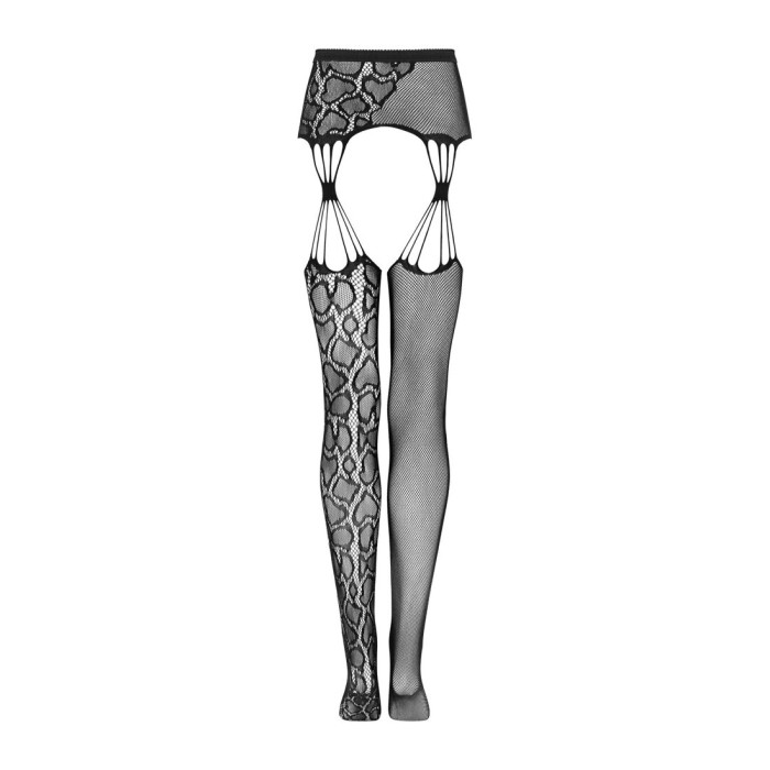 Эротические колготки-бодистокинг Obsessive Garter stockings S821 S/M/L