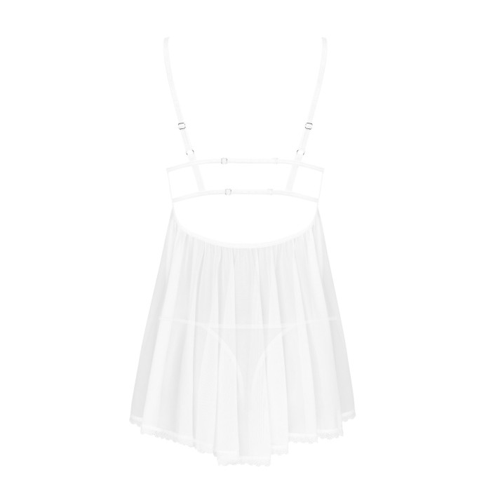 Пеньюар и трусики Obsessive Heavenlly babydoll & thong XS/S