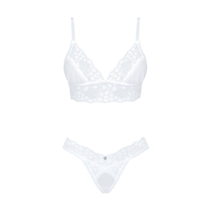 Эротический комплект Obsessive Heavenlly 2-pcs set XS/S, бюстгальтер и танга