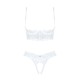 Эротический комплект Obsessive Heavenlly 2-pcs cupless set M/L, открытая грудь, с доступом